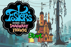 Foster's Home for Imaginary Friends title screen for GameBoy Advance